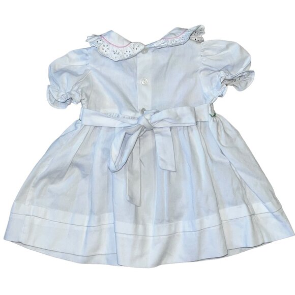 BT Kids Vintage Smocked Neck Spring Flower Dress 18 Months - Picture 2 of 4